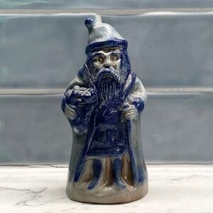 Vintage 1996 Beaumont Brothers Pottery Belsnickle Salt Glaze Santa Figurine 6"